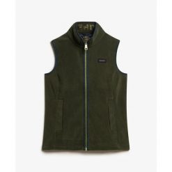 Damski polar Superdry Estate. Zielone bluzy z polaru Superdry, bez wzorów, z polaru. Za 400.35 zł.