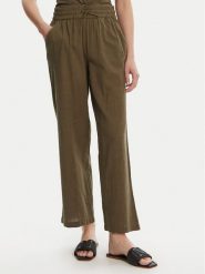 Vero Moda Spodnie materiałowe Caia 10333796 Zielony Wide Leg. Zielone spodnie materiałowe Vero Moda, bez wzorów, z bawełny. Za 129.99 zł.