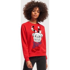 Bluza ze świątecznym motywem - Czerwony. Bluzy marki Reserved. W wyprzedaży za 59.99 zł.