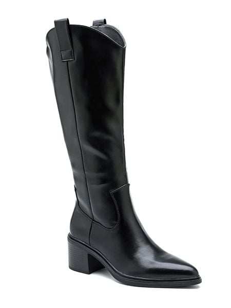 Sixth Sens Kozaki w kolorze czarnym rozmiar: 40. Czarne kozaki Sixth Sens, na zimę, bez wzorów, bez obcasa, bez zapięcia. Za 231.13 zł.