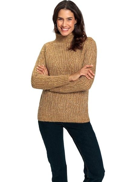 WITT WEIDEN Sweter w kolorze jasnobrązowym rozmiar: 50. Brązowe swetry WITT WEIDEN, bez wzorów, ze splotem, bez ramiączek. Za 76.95 zł.