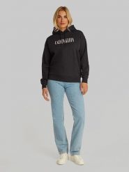 Calvin Klein Bluza w kolorze czarnym rozmiar: M. Czarne bluzy Calvin Klein, m, bez wzorów, z bawełny, bez ramiączek, z kapturem. Za 255.95 zł.