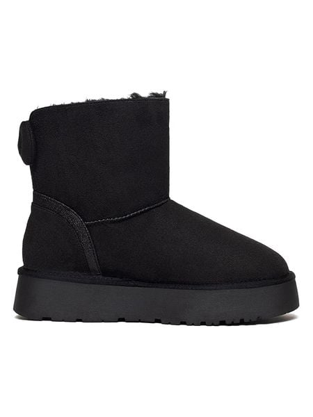 ISLAND BOOT Botki zimowe "Massey" w kolorze czarnym rozmiar: 41. Czarne botki Island Boot, bez wzorów, bez obcasa, na platformie, bez zapięcia. Za 157.35 zł.