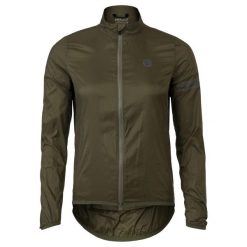 Damska kurtka rowerowa wiatroszczelna Essential zielona składana. Zielone kurtki AGU, s, bez wzorów, z materiału, eleganckie, bez kaptura. Za 377.50 zł.
