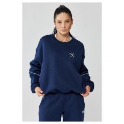 Damska bluza sportowa oversize Rough Radical Trip Classic. Niebieskie bluzy bez kaptura ROUGH RADICAL, bez wzorów, bez kaptura, na jogę i pilates. W wyprzedaży za 159.99 zł.