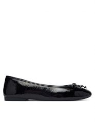 Tommy Hilfiger Baleriny Hilifger Patent Ballet FW0FW09005 Czarny. Czarne baleriny Tommy Hilfiger, bez wzorów, ze skóry, bez obcasa, bez zapięcia. Za 409.99 zł.