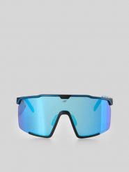 4F Okulary przeciwsłoneczne z lustrzaną powłoką - niebieskie Uniwersalny. Niebieskie okulary przeciwsłoneczne 4f, bez wzorów. Za 199.99 zł.