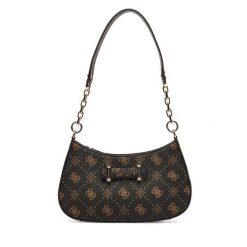 Torebka Guess. Brązowe torebki klasyczne Guess, z aplikacjami, klasyczne, bez dodatków. Za 549.99 zł.
