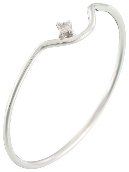 DIAMANTA Złoty pierścionek "Pudeur" z diamentem rozmiar: 60. Szare pierścionki DIAMANTA, z diamentem, złote. Za 587.99 zł.