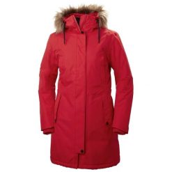 Parka damska Helly Hansen Mayen. Czerwone płaszcze Helly Hansen, xs, bez wzorów, z futra. Za 706.85 zł.