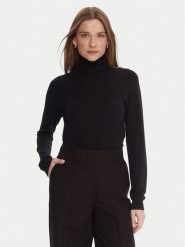 Kontatto Golf 3M0824C Czarny Regular Fit. Czarne swetry Kontatto, m, bez wzorów, z syntetyku, bez ramiączek. Za 289.99 zł.