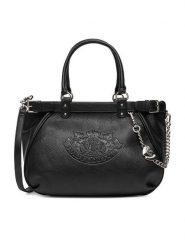 Juicy Couture Torebka CEO-BIJXT8992WVP Czarny. Czarne torebki klasyczne Juicy Couture, bez wzorów, z materiału, bez dodatków. Za 429.99 zł.