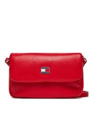 Tommy Jeans Torebka Tjw Pillow Flap Crossover AW0AW16978 Czerwony. Czerwone listonoszki Tommy Jeans, bez wzorów, z jeansu, bez dodatków. Za 259.99 zł.