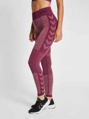 Damskie legginsy mid-rise Hummel Clea. Fioletowe legginsy Hummel, bez wzorów, z dzianiny, eleganckie. Za 194.00 zł.