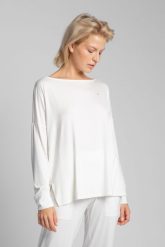 Wiskozowa Bluzka z Rozcięciami po Bokach - Ecru. Brązowe bluzki MOE, l, bez wzorów, z elastanu, bez kołnierzyka, bez ramiączek. Za 279.90 zł.