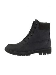 Timberland Skórzane buty trekkingowe "Lucia" w kolorze czarnym rozmiar: 40. Czarne buty trekkingowe Timberland, z nubiku, bez zapięcia. Za 483.17 zł.