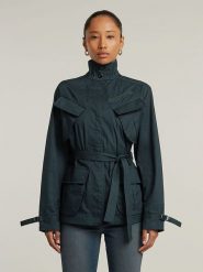 G-Star Kurtka przejściowa w kolorze granatowym rozmiar: S. Niebieskie kurtki G-Star, s, bez wzorów, z tkaniny, retro, bez kaptura. Za 356.45 zł.