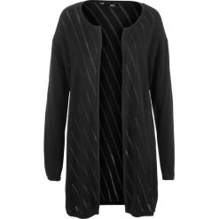 Sweter bez zapięcia bonprix czarny. Swetry marki bonprix. Za 59.99 zł.