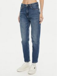 HUGO Jeansy Noe_B 50520614 Niebieski Mom Fit. Niebieskie jeansy Hugo, bez wzorów, z bawełny. Za 349.99 zł.