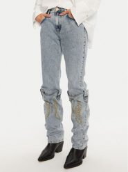 One Teaspoon Jeansy 26712 Niebieski Straight Fit. Niebieskie jeansy One Teaspoon, bez wzorów, z bawełny. Za 579.99 zł.