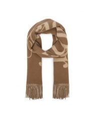 Tommy Hilfiger Szalik AW0AW19123 Beżowy ciemny. Brązowe szaliki i kominy Tommy Hilfiger, bez wzorów, z wełny. Za 369.99 zł.