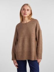 Pieces Sweter w kolorze jasnobrązowym rozmiar: XL. Brązowe swetry Pieces, xl, bez wzorów, bez ramiączek. Za 118.84 zł.