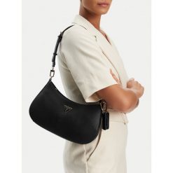 Torebka Guess. Czarne torebki klasyczne Guess, z aplikacjami, klasyczne, bez dodatków. Za 384.99 zł.