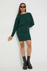 JDY sukienka kolor zielony mini dopasowana. Zielone sukienki JDY, l, bez wzorów, bez kołnierzyka, bez ramiączek, maxi, dopasowane. W wyprzedaży za 109.99 zł.
