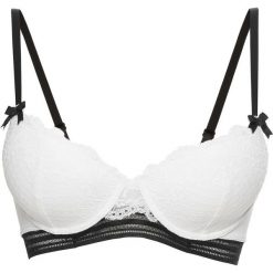 Biustonosz usztywniany bonprix ecru-czarny. Biustonosze marki bonprix. Za 29.99 zł.