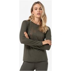 Koszulka z długim rękawem damska SUPER.NATURAL W Fourski. Zielone t-shirty sportowe super.natural, s, bez wzorów, z materiału, bez ramiączek, narciarskie. Za 279.99 zł.