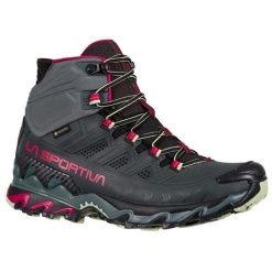 Damskie buty turystyczne La Sportiva Ultra Raptor II Gtx Mid. Fioletowe buty trekkingowe La Sportiva, z gumy, bez zapięcia. Za 1,066.34 zł.