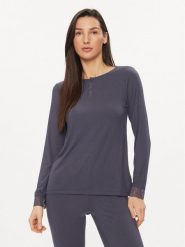 Femilet by Chantelle Koszulka piżamowa Laurel FNAEJ0 Granatowy Regular Fit. Niebieskie koszule nocne Femilet by Chantelle, bez wzorów, z wiskozy, bez ramiączek. Za 139.99 zł.