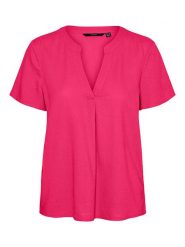 Vero Moda Bluzka w kolorze różowym rozmiar: XS. Różowe bluzki Vero Moda, xs, bez wzorów, bez kołnierzyka, bez ramiączek. Za 44.09 zł.