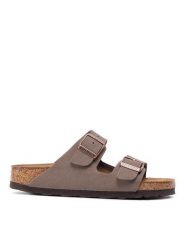 Birkenstock Klapki Arizona BS 0151183 Brązowy. Brązowe klapki Birkenstock, bez wzorów, ze skóry, bez obcasa, bez zapięcia. Za 399.00 zł.