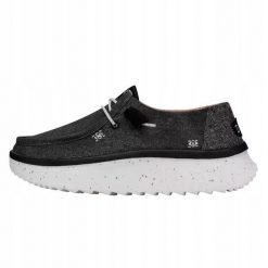 HEYDUDE Damskie Mokasyny Wendy Peak Chambray. Czarne mokasyny Hey dude, bez wzorów, z materiału. Za 219.00 zł.