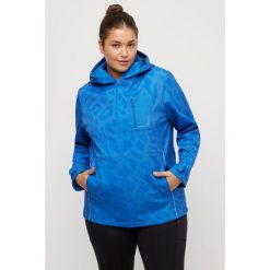 Damskie Kurtka Softshell HYPRAR modne cętki hydrofonowa oddychająca. Niebieskie kurtki przejściowe sportowe Ulla Popken, plus size, bez wzorów, z elastanu, bez kaptura. Za 584.99 zł.