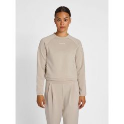 Damska krótka bluza Hummel MT Kalu. Szare bluzy bez kaptura Hummel, bez wzorów, bez kaptura, na fitness i siłownię. W wyprzedaży za 193.50 zł.