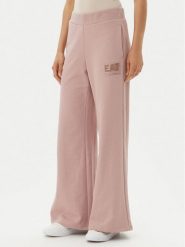 EA7 Emporio Armani Spodnie dresowe 7W000179 AF12473 U4079 Różowy Wide Leg. Czerwone spodnie dresowe EA7 Emporio Armani, bez wzorów, z bawełny. Za 419.99 zł.