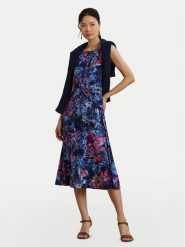LAUREN RALPH LAUREN Sukienka koktajlowa 200973610001 Granatowy Regular Fit. Niebieskie sukienki Lauren Ralph Lauren, bez wzorów, z syntetyku, wizytowe, bez kołnierzyka, bez ramiączek. Za 869.99 zł.