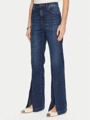 TWINSET Jeansy 241TP2621 Niebieski Bootcut Fit. Niebieskie jeansy Twinset, bez wzorów, z bawełny. Za 299.99 zł.