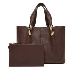 Torebka Elisabetta Franchi. Brązowe torebki klasyczne Elisabetta Franchi, bez wzorów, klasyczne, bez dodatków. Za 1,739.00 zł.