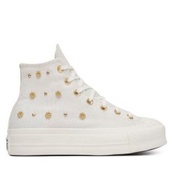 Trampki Converse. Białe trampki Converse, bez wzorów, retro, bez zapięcia. Za 449.99 zł.