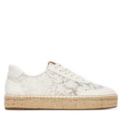 Espadryle LAUREN RALPH LAUREN. Białe espadryle Lauren Ralph Lauren, bez wzorów, bez obcasa. Za 769.99 zł.
