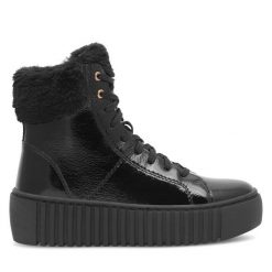 Botki Sergio Bardi. Czarne botki Sergio Bardi, bez wzorów, bez obcasa, na płaskiej podeszwie, bez zapięcia. Za 184.99 zł.