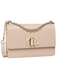 Furla Torebka 1927 BAFKACO-ARE000-B4L00-1-007-20-BG-B Beżowy. Brązowe kopertówki Furla, bez wzorów, ze skóry, wizytowe, bez dodatków. Za 1,619.00 zł.