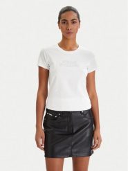 Armani Exchange T-Shirt XW002293 AF17173 U0002 Biały Slim Fit. Białe t-shirty Armani Exchange, xs, bez wzorów, z bawełny, bez kołnierzyka, bez ramiączek. Za 282.81 zł.