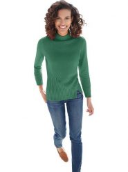 WITT WEIDEN Sweter w kolorze zielonym rozmiar: 44. Zielone swetry WITT WEIDEN, bez wzorów, prążkowane, bez ramiączek. Za 34.99 zł.