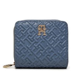 Portfel Tommy Hilfiger. Niebieskie portfele Tommy Hilfiger, bez wzorów. Za 349.99 zł.