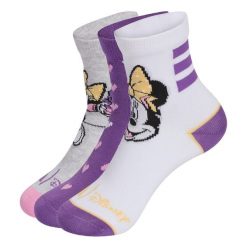 Skarpety Adidas Disney Minnie Mouse. Białe skarpetki adidas, bez wzorów. Za 64.95 zł.