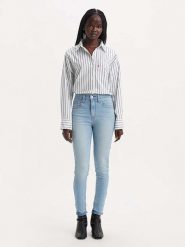 Levi's Dżinsy "721" - Skinny fit - w kolorze błękitnym rozmiar: W30/L30. Niebieskie jeansy Levi's, l, z aplikacjami, klasyczne, z podwyższonym stanem. Za 176.91 zł.
